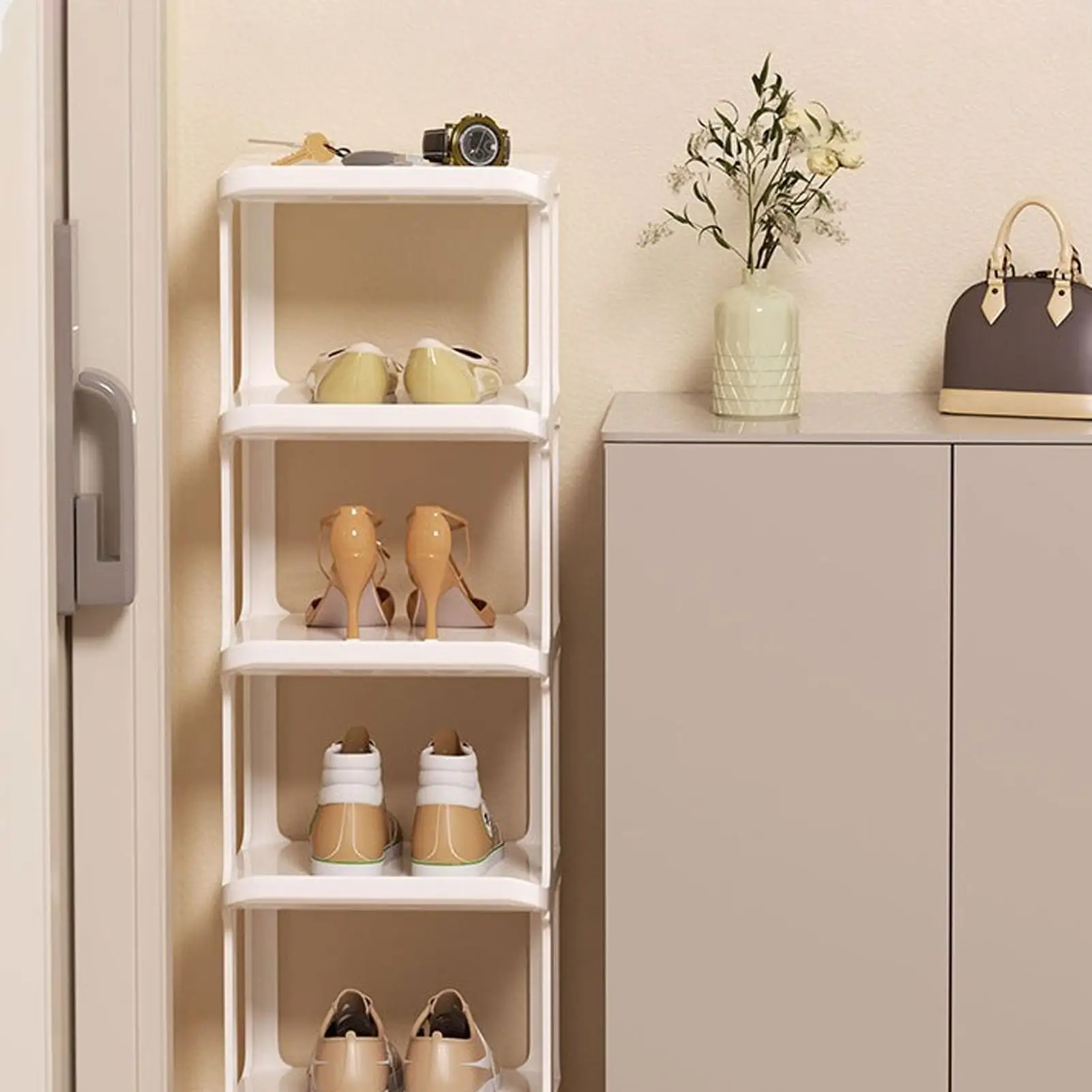 

Multi Layer Shoe Rack Freestanding Shoe Racks Freestanding Slipper Organizer 9-Tier Sneaker Holder Shelf For Doorway Bedroom