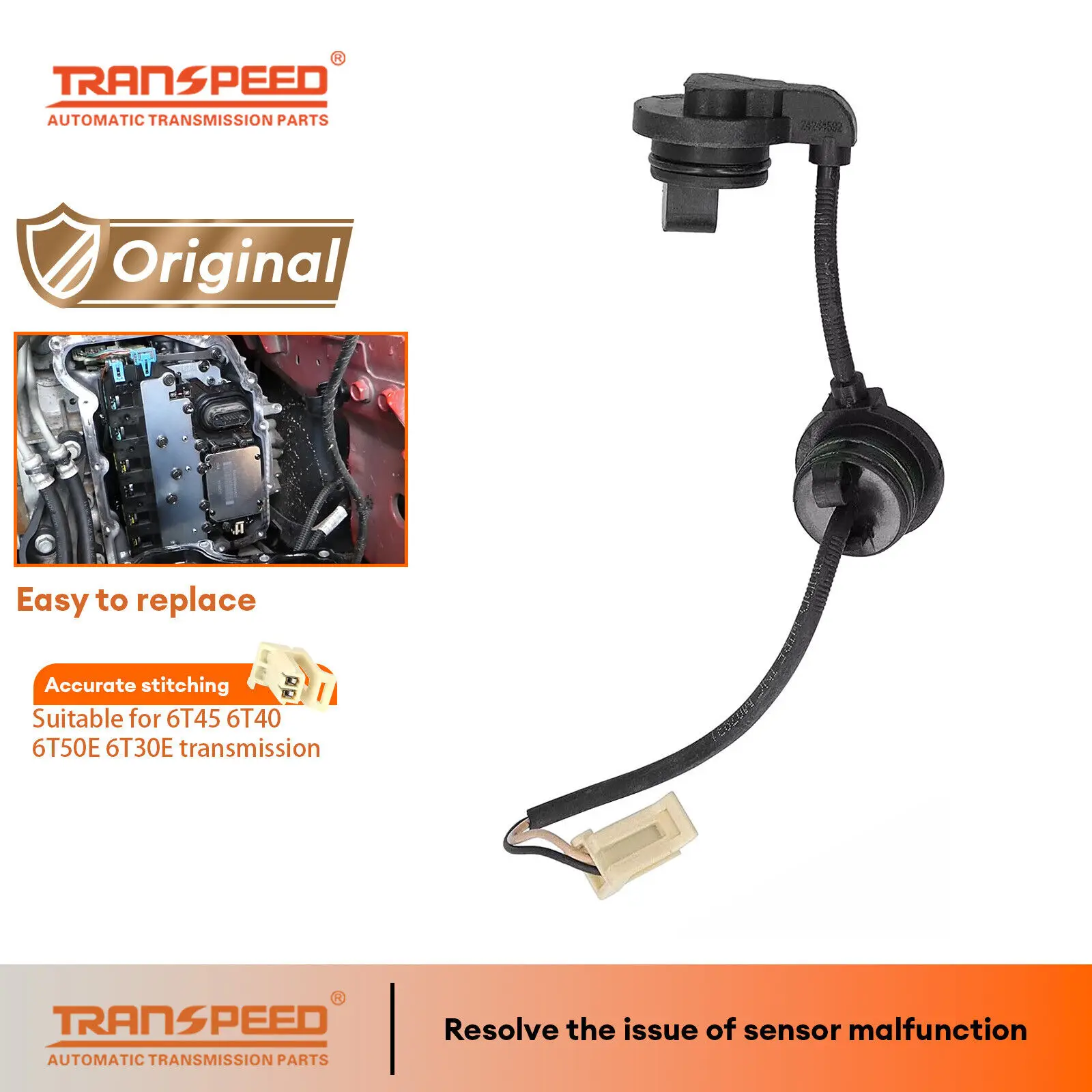 

TRANSPEED Original 6T40 6T45 6T30 6T50 Transmission Input Speed Sensor 24276627 For BUICK REGAL CHEVROLET CRUZE GMC