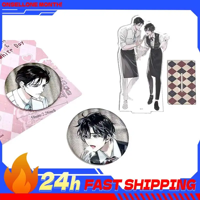 

3,93 дюйма. Ограниченная серия ко Дню святого Валентина: «Отец дьявольства». Акриловая фигурка-подставка «Любовь» Вэй Уэйсян и Лан Ваньцзи (Аниме-аксессуар)