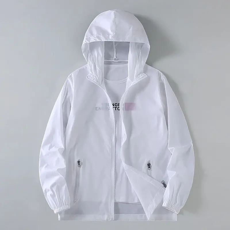 Korean Version Leisure Versatile Thin Style Breathable Hooded Comfort Loose Fitting Men Sun Protection Clothing XT204