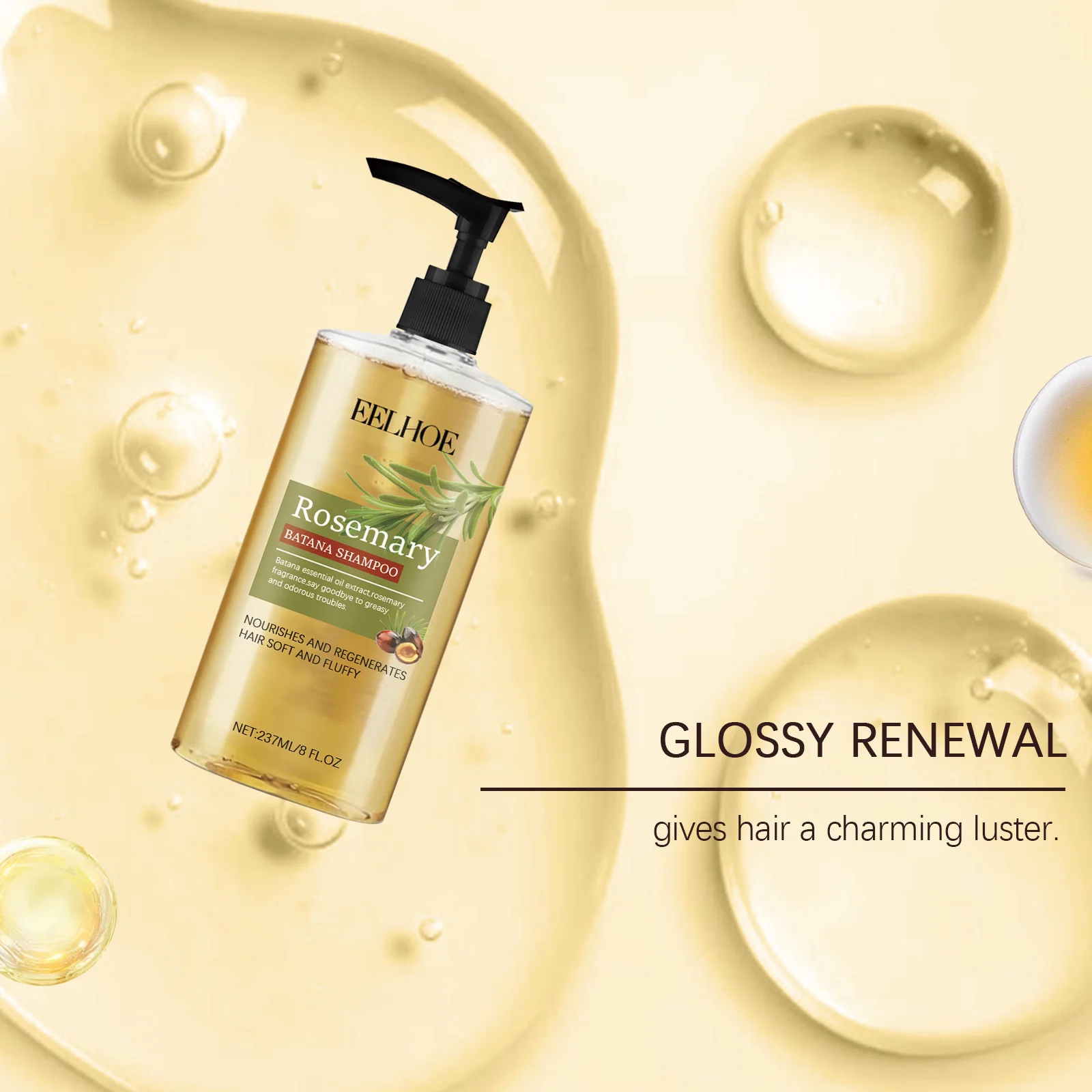 شامبو زيت باتانا - ينظف عميق لفروة الرأس والشعر، يتحكم في الزيت، يرطب، وينعم خيوط الشعر، ويقلل القشرة ويهدئ فروة الرأس