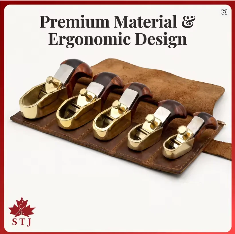 Gorgeousness Thumb Brass Bottom Convex Bottom Cutter Curved Sole Planes Planer, Luthier Woodworking DIY Tools Manual Push Plane