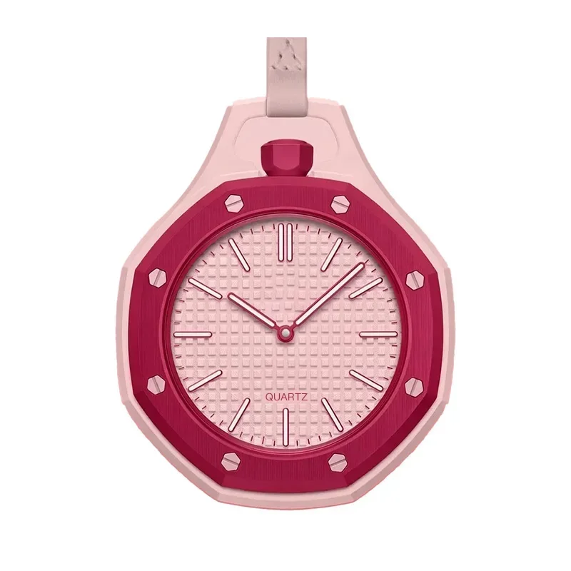 

2026 Years Old New Pocket Watch Octagonal Pop Style Neck Quartz Movement Candy Color Quartz Watch Color New