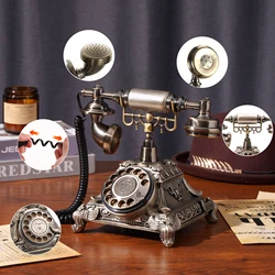 Audio Message Book Voice Record Vintage Telephone Recorder Wedding Phone Customized w/ Voicemail Best Wishes for Birthday Party