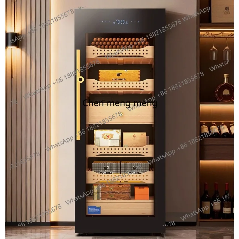 

Cigar cabinet constant temperature and humidity cigar moisturizing frequency conversion wake-up cabinet