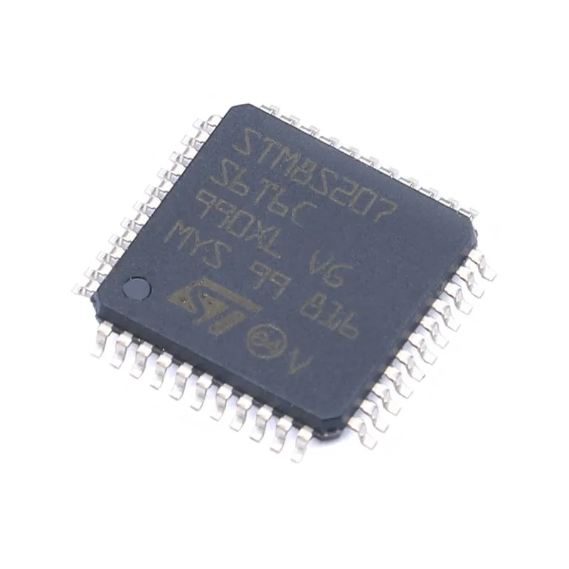 Genuine Original STM8S207S6T6C, LQFP‑44 Package, 24MHz, 32KB Flash, 8‑Bit Microcontroller MCU Chip