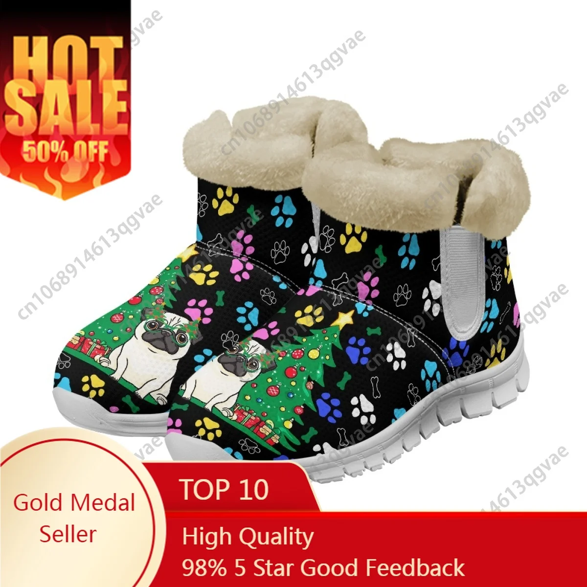 

Christmas Childlike Gingerbread Man Snow Boots Mens Womens Teenager Customized Boot Snow Shoe High Quality Couple Sports Shoes