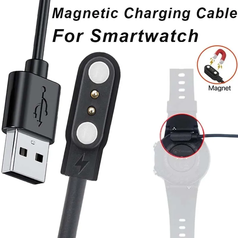 Cargador de reloj inteligente para Letsfit Cubitt Yamay Willful Cable de carga magnético USB para Umidigi Uwatch 3S 2S Urun Smartwatch
