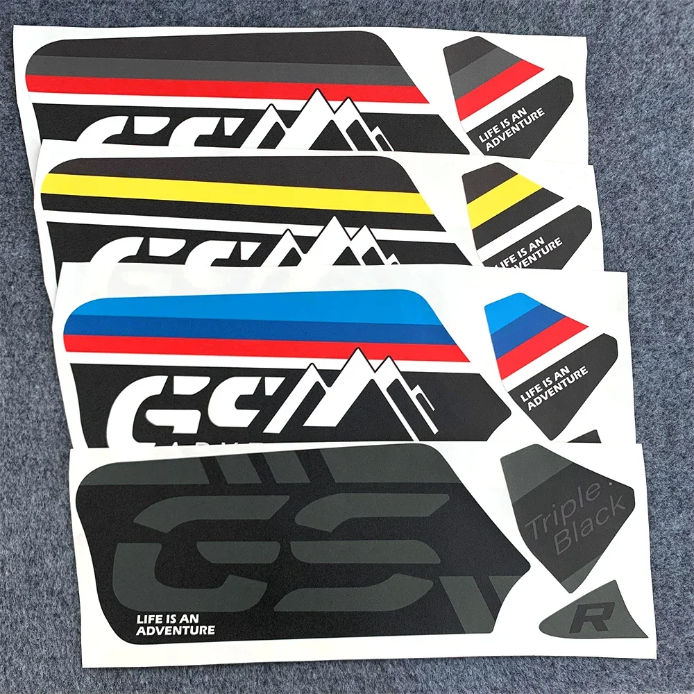 For BMW R1200 GS/GSA13-18 R1250 GS/Adv19-22 3M Motorcycle Swingarm Decal Adventure Triple Black Waterproof Sticker Accessories