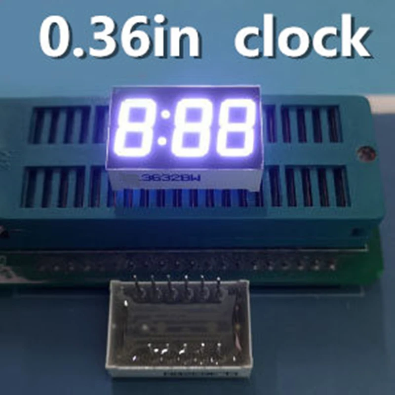 

20PCS white 3 Bit Digital Tube 0.36" 0.36in. LED Digit TUBE 7 Segment CLOCK display common anode