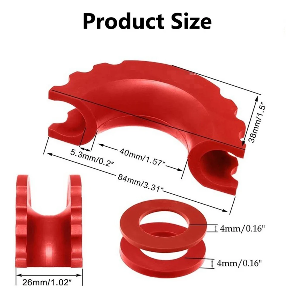 U-shaped Hook Shackle Sheath Winches Traction Rubber Shackle Sheath High Quality Accessories U-shaped Hook Shackle