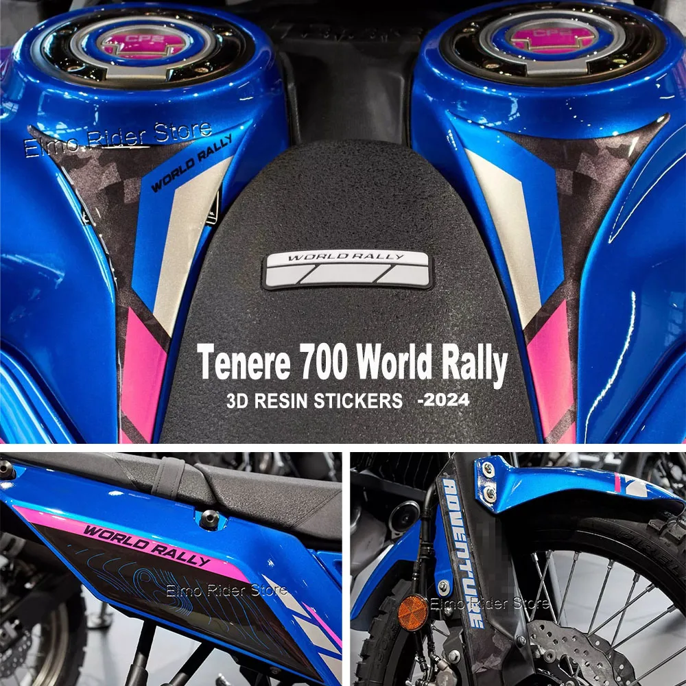 

Для Yamaha Tenere 700 World Rally 2023 2024 мотоциклетная 3D Резиновая Защитная Наклейка устойчивая к царапинам защитные наклейки