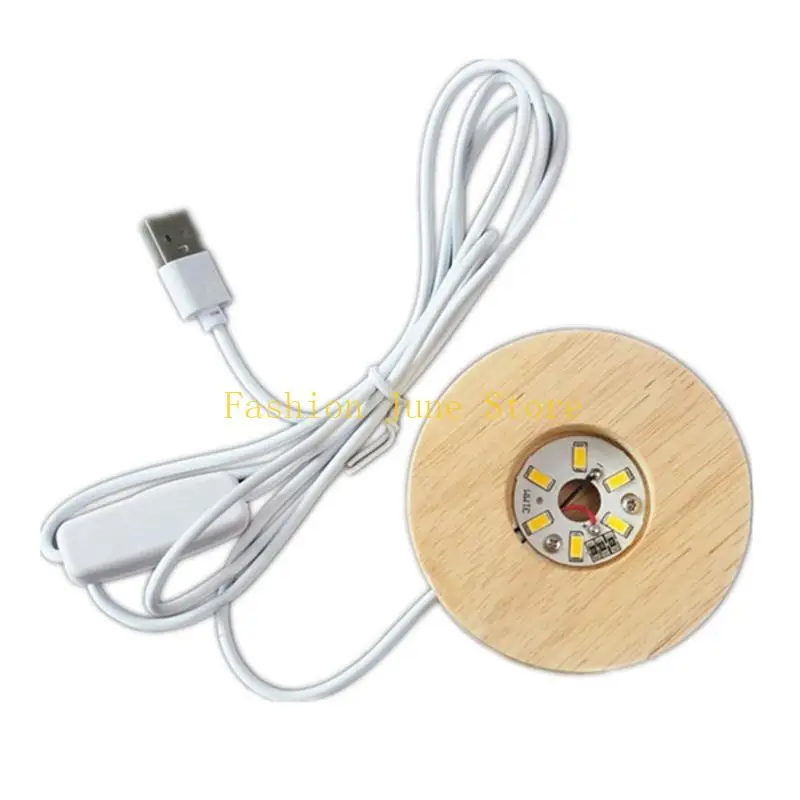 N5KA Night Light Resin Mold Wooden Base Bracket Suitable for Wedding Home Decor