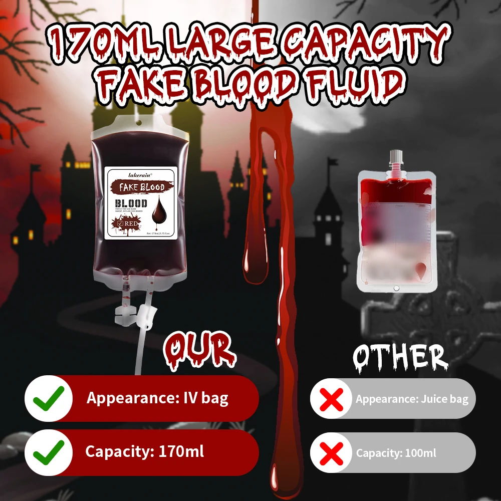 Lakerain Fake Blood 170ML Hall - Cosplay Prop Paint recensie en prijs