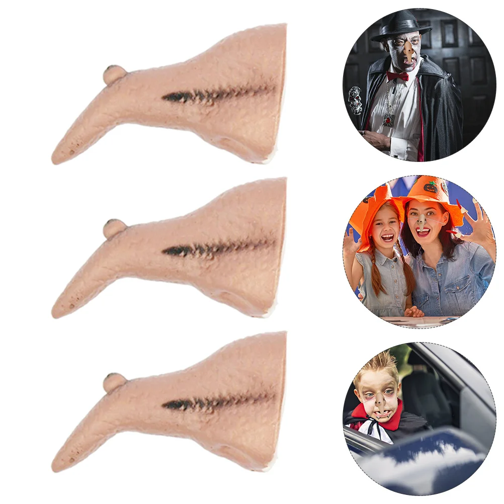 

4Pcs Simulation Witch Nose Realistic Design Comfortable Wear Halloween Gifts for Adults Party Favors Dress Up Game Prizes