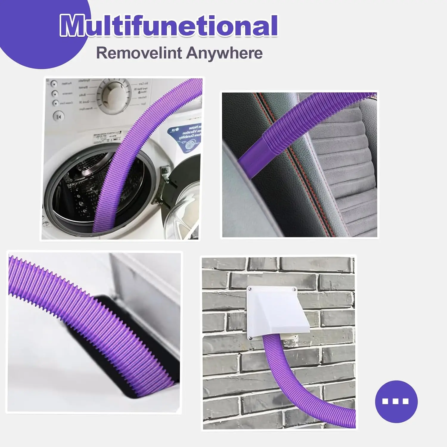Dryer Vent Vacuum Hose Attachment For Dyson  V7 V8 V10 V11 V15 Gen5 Cordless Vacuum Crevice Tool for Corners Gaps Cleaning