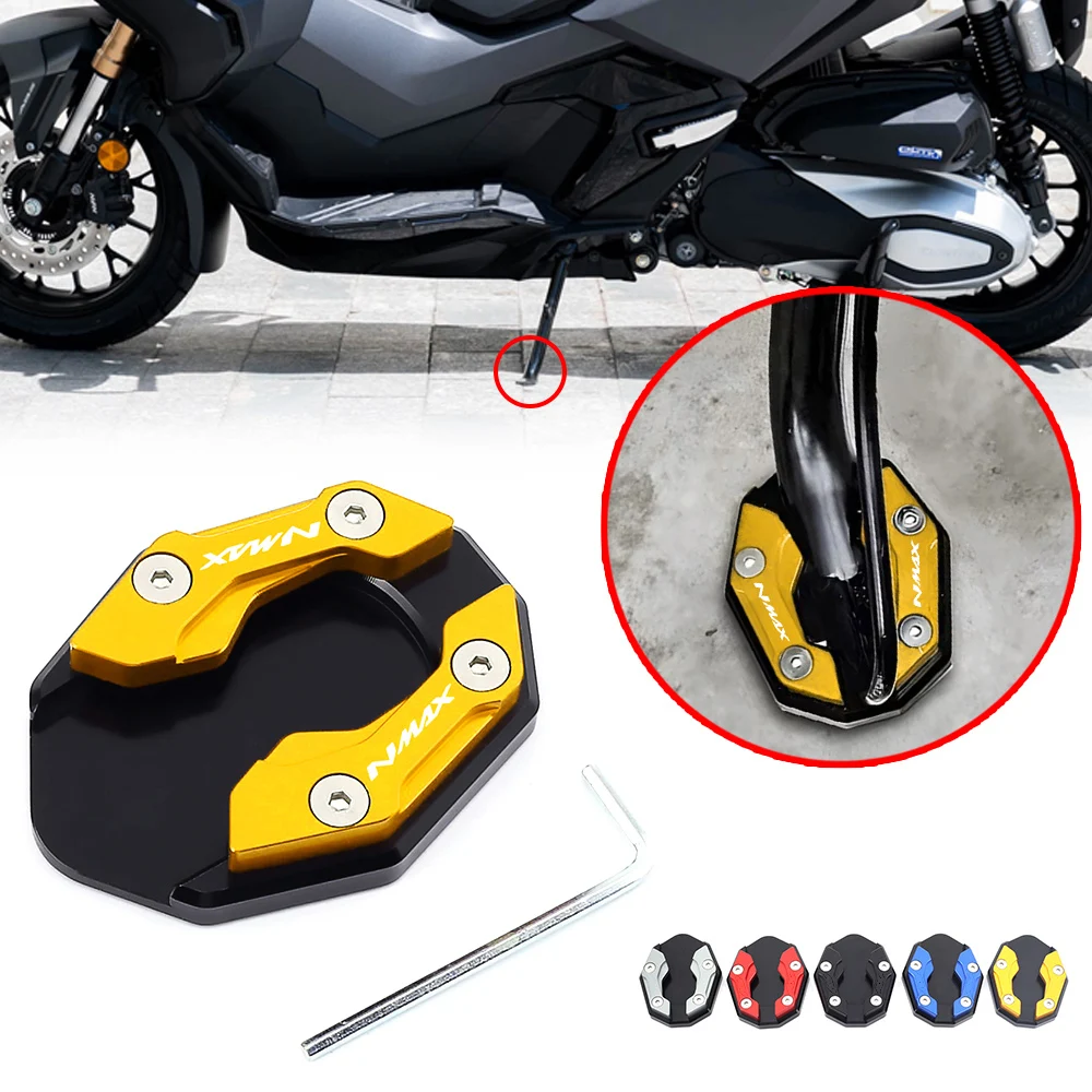 

Для YAMAHA NMAX155 NMAX 125 2017-2020 NMAX 125 155, боковая подставка для мотоцикла, поддержка подставки, увеличенная площадка, крышка для помощи при парковке