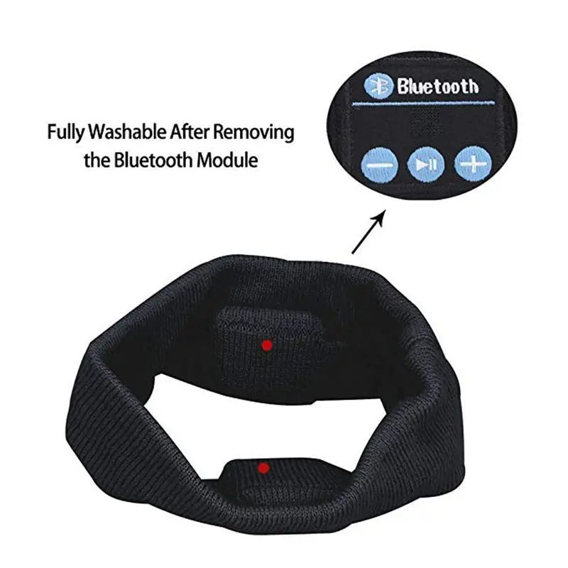 Wireless Bluetooth Music Headband Women/Men Cotton Sweat Sweatband Headband Yoga Gym Stretch Head Band For Sport elasticity