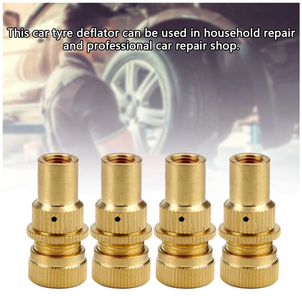 4 Pieces Car Tyre Automatic Deflator Air Deflators Valve Replacement Part