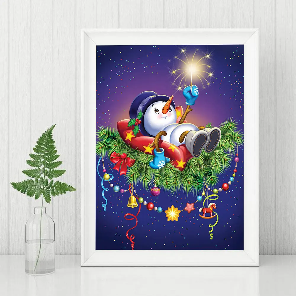 Diamond Painting New Collection Merry Christmas Cartoon Girl Full Diamond Embroidery DIY Mosaic Paintings Cross Stitch cuadros