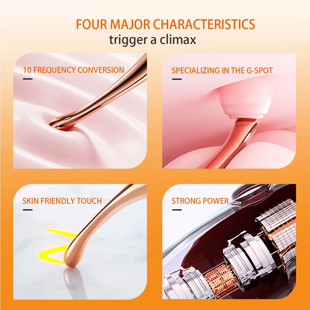 G-point هزاز للإناث الحلمة البظر المهبل محفز متعدد التردد بالموجات فوق الصوتية الاهتزاز الاستمناء الجنس لعب الكبار #4