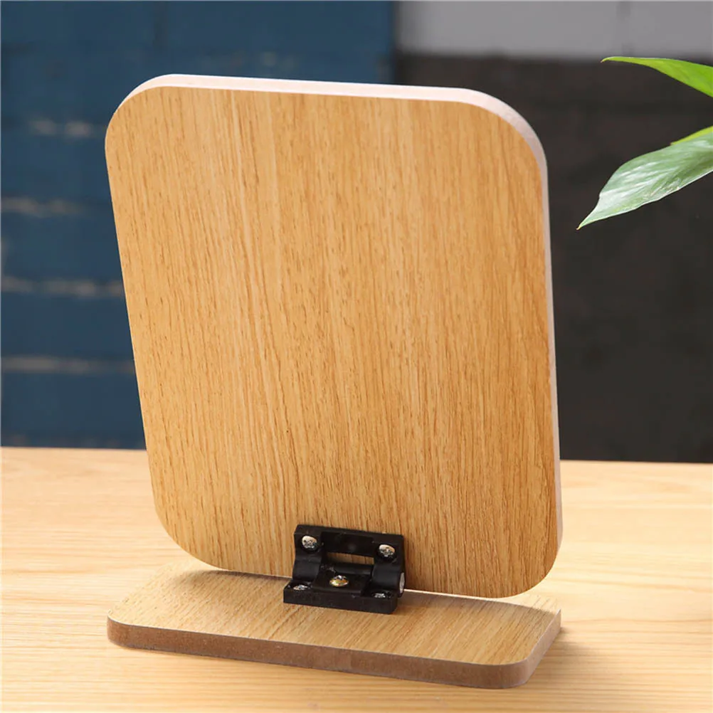

1Pcs Retro Desktop Makeup Mirror Wooden Frame Folding Large Clear Reflection Mirror for Vanity Bathroom Countertop
