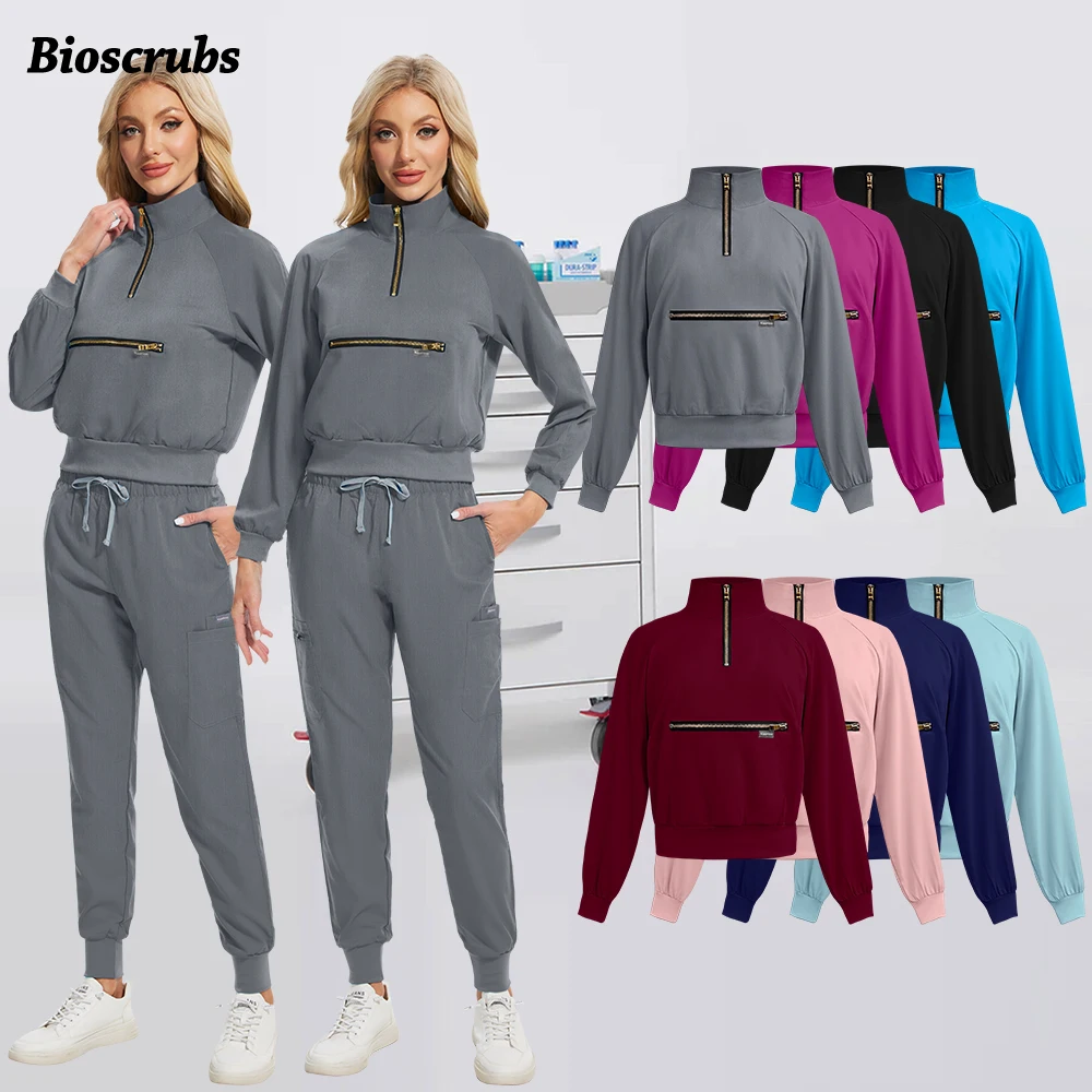 

New Beauty Spa Uniform Medical Dentist Overalls Lab Coat Hospital Surgical Uniforms Wear Dentist Clinic Pharmacy Nurse Clothing