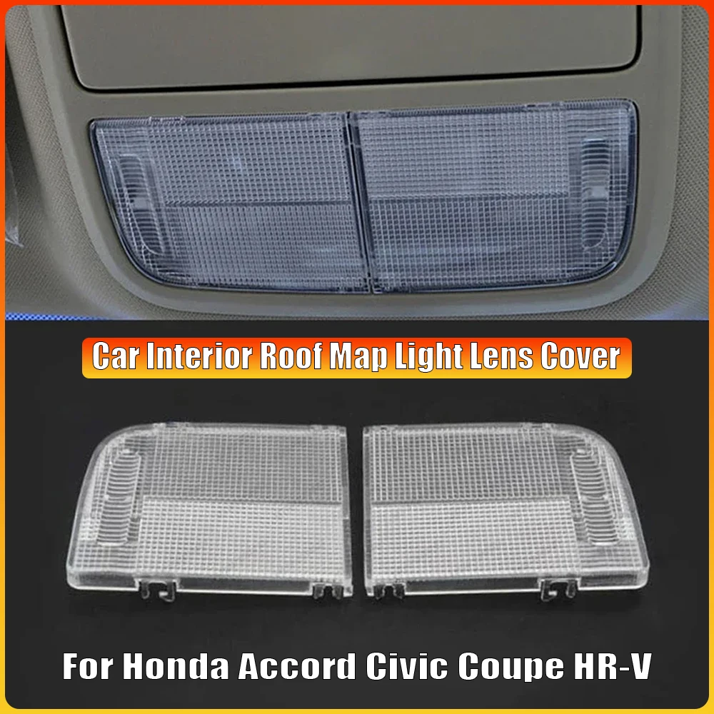 2 unids/set para Honda Accord Civic Coupe HR-V Interior del coche techo mapa lente de luz cubierta de luz de techo consola superior luz de cabina