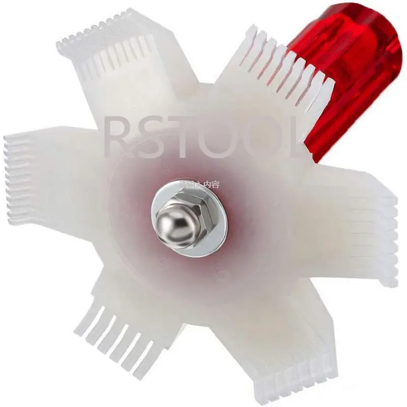 Cleaning Tool Air Conditioner Fin Repair Tool Coil Comb A/c Hvac Condenser Radiator Universal Folding Brush Cleaning Tool