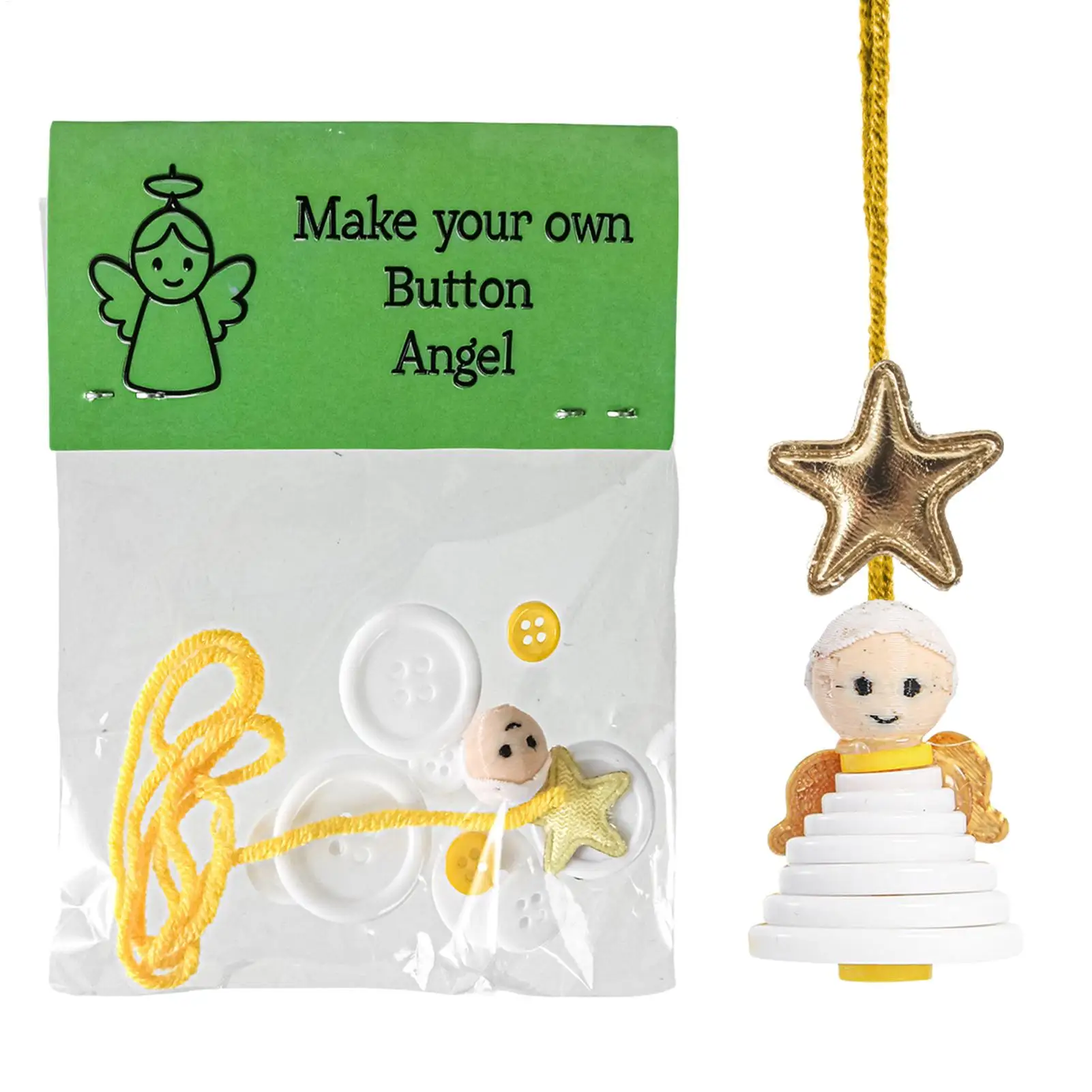 Christmas Tree Button Ornament Interactive Hangable Button Snowman Pendant For Christmas Tree For Kids Children Teens Adults