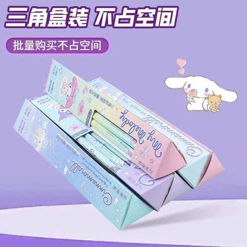 Sanrio authorized Kuromi HB cute cartoon printed pencil set 6 pieces 17.5cm hexagonal student writing supplies gift ready stock view 2