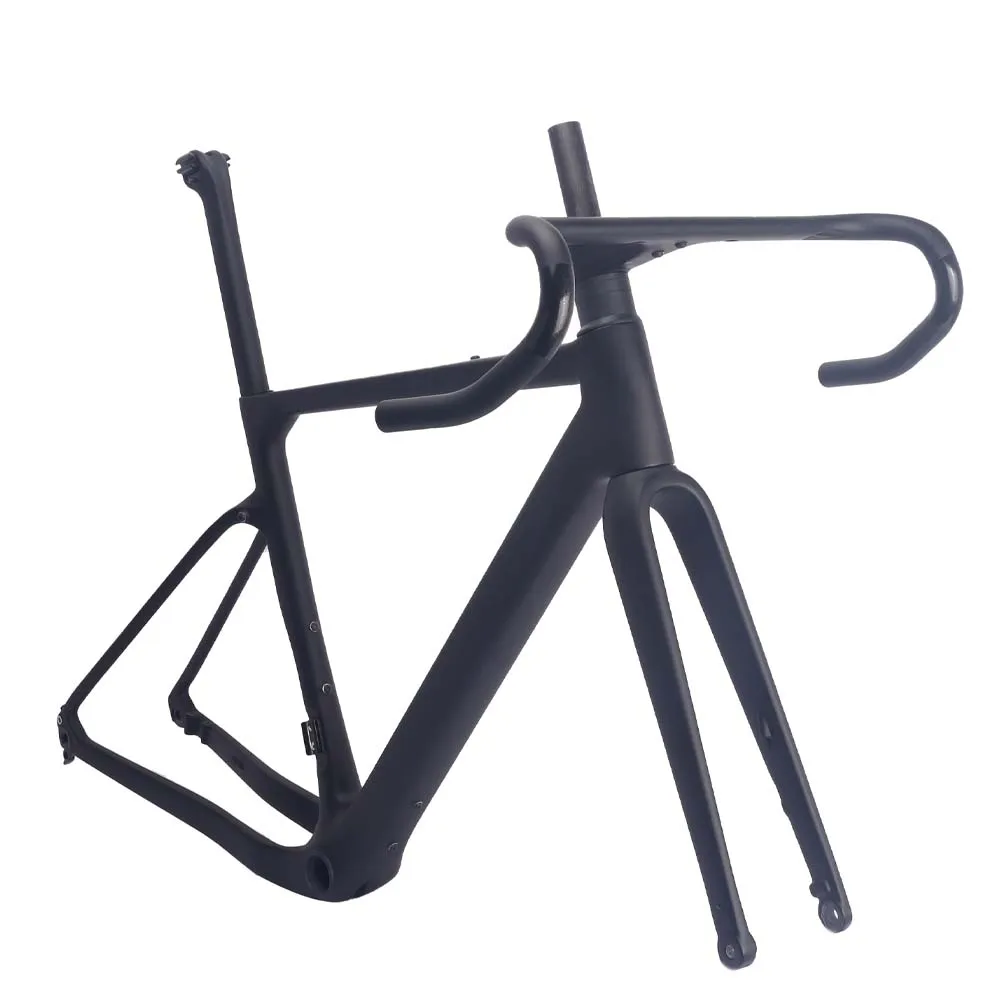 

Winowsports Gravel Carbon Frame GR058 Disc Brake Full Hidden Cable 47C Max Tire Supported Carbon Gravel Bike Frameset