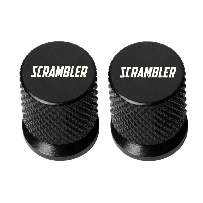 ฝาครอบวาล์วยางรถจักรยานยนต์ 2 ชิ้น ทำจากอลูมิเนียมอัลลอยด์ CNC สำหรับ Ducati Scrambler 400 800 1100 อุปกรณ์เสริม