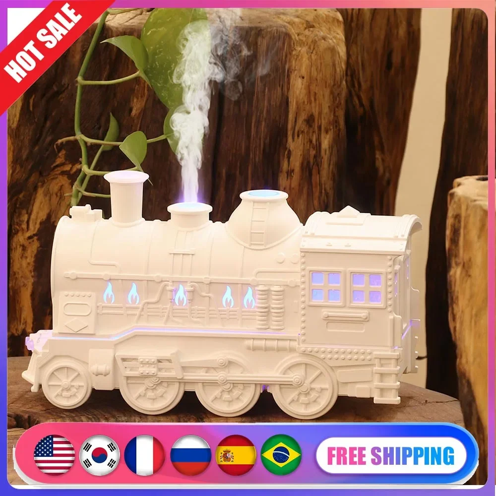 

Диффузор эфирного масла 300 мл со световым диффузором для ароматерапии, увлажнитель с дистанционным управлением Magic Train для спальни, гостиной