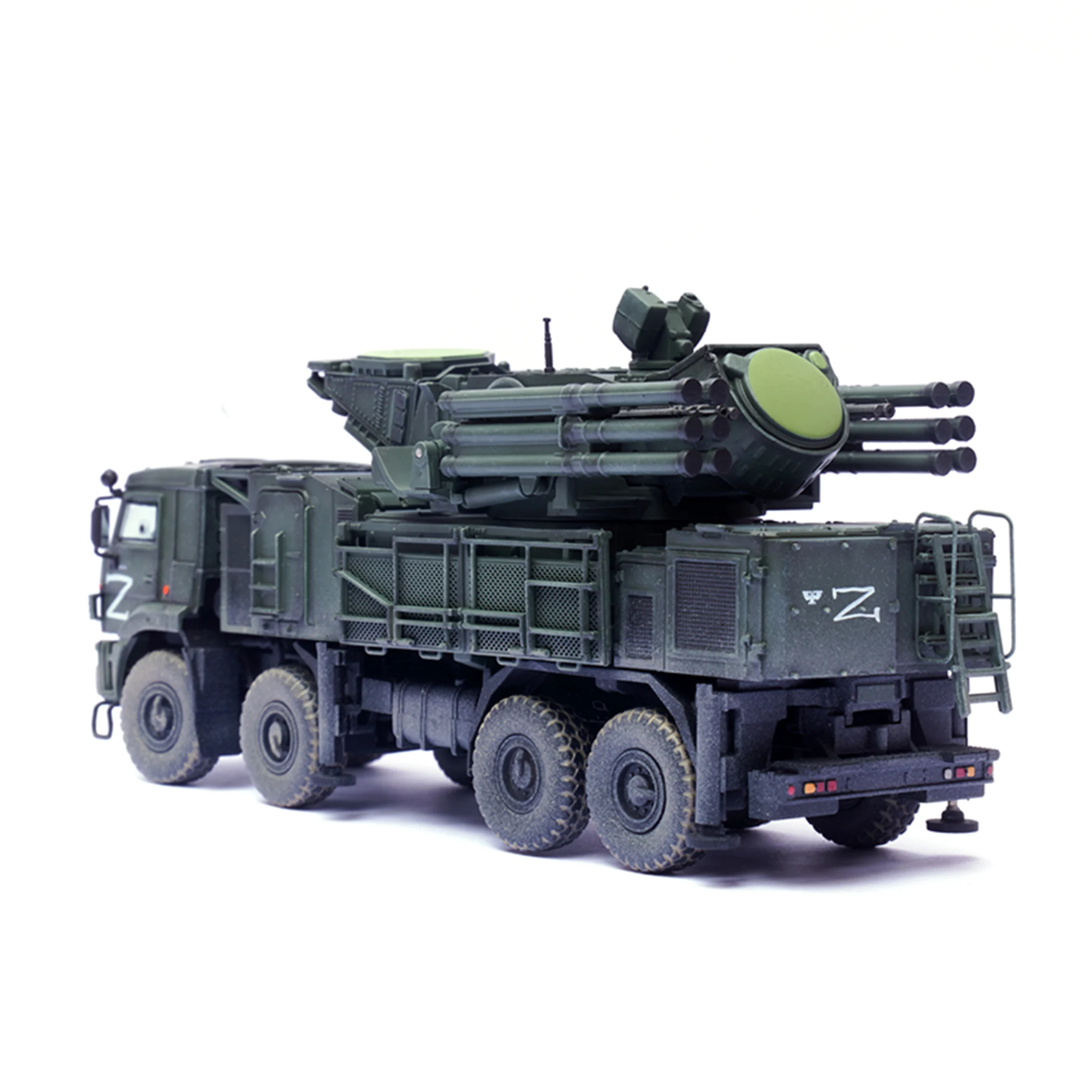 Sistema de armas de defensa aérea, modelo ruso Pantsir s1, 1: 72 12214PD, operaciones especiales, acabado, modelo de semialeación