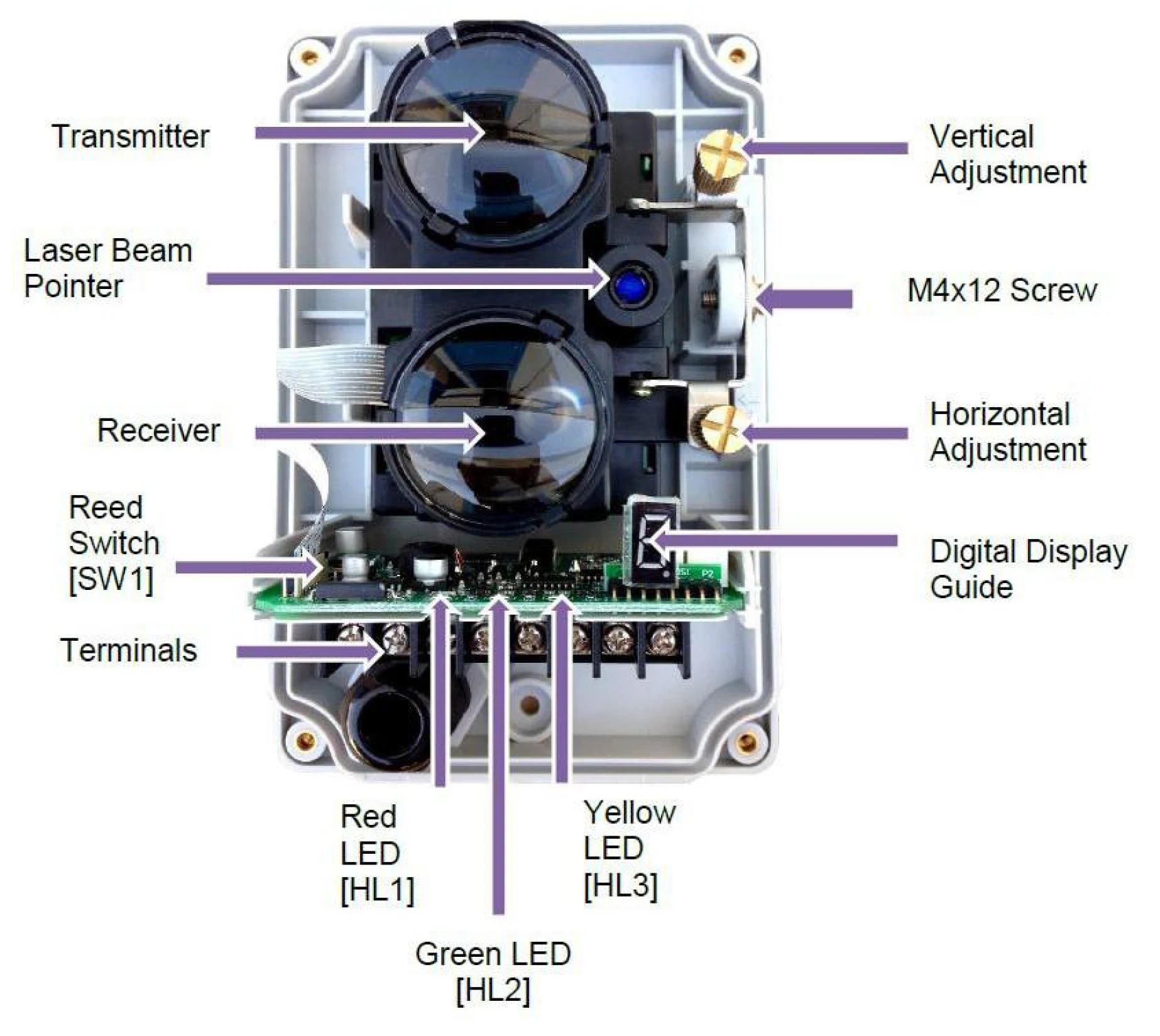 نظام إنذار الحريق كاشف دخان الشعاع BK901 لمراقبة لهب الأشعة تحت الحمراء للمناطق المفتوحة #6