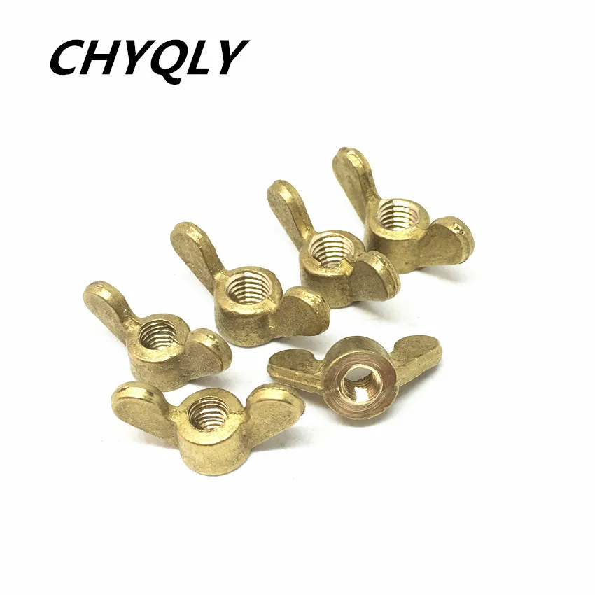 Brass Butterfly Wing Copper Nuts M3 4 5 6 8 10 12 14 16 18 20 Thumb Screw Hand