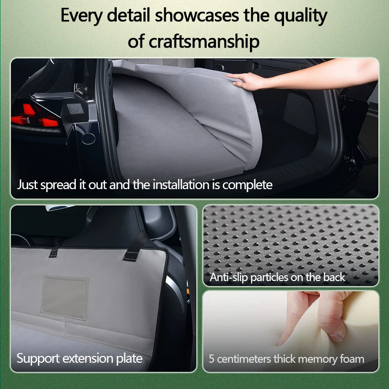 Suitable For BYD Song PLUS Car Mattress, Non-inflatable Mattress, Rear Sponge Sleeping Pad, Folding Bed, Travel Bed, Camping Bed