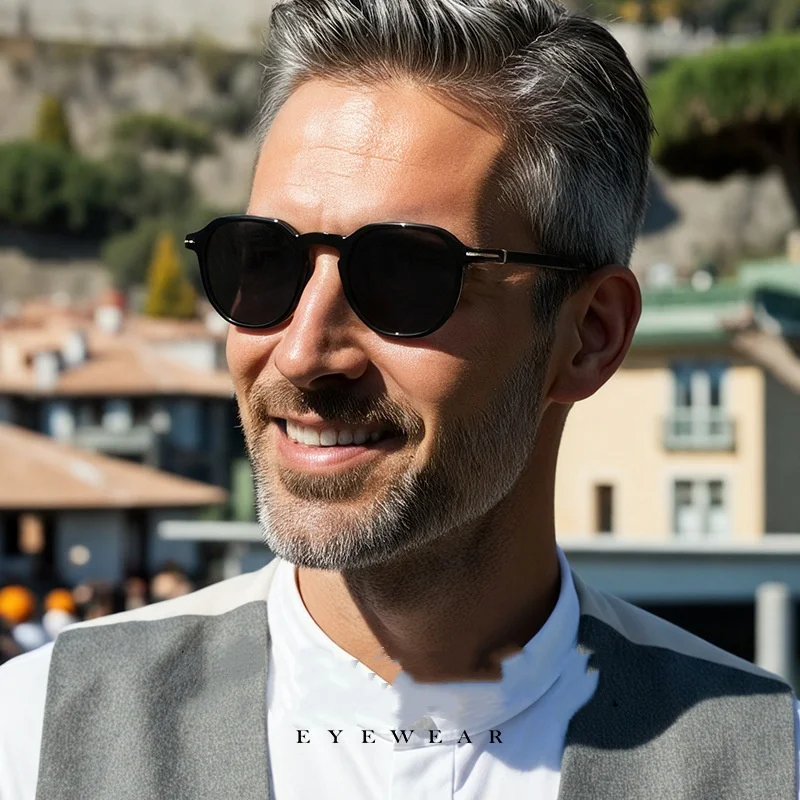 

Мужские поляризационные очки, женские солнцезащитные очки UV400, повседневный стиль, круглые поляризационные солнцезащитные очки с защитой от ультрафиолета, TR, с полной оправой