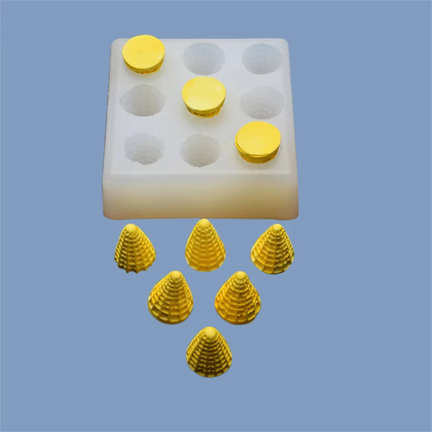 초콜릿 실리콘 몰드 아이스크림 원추형 다이 베이킹기구 케이크 몰드 간편한 탈형 테이퍼 몰드