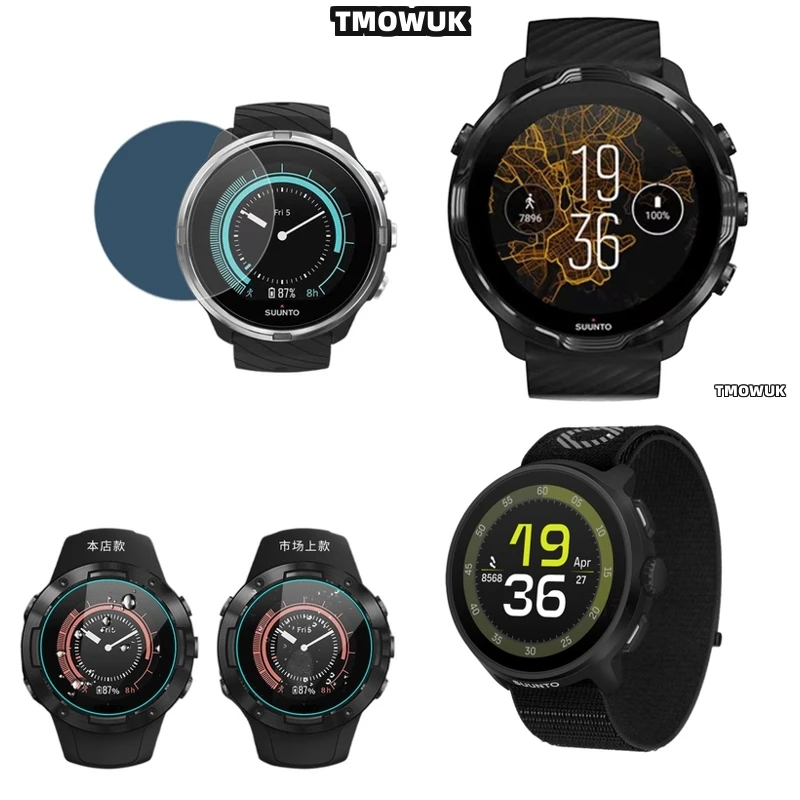 

For Suunto 5 7 9 Peak Pro Race S 45mm 49mm OCEAN Traverse Alpha, Sleek Look 9H Tempered Glass Screen Protector