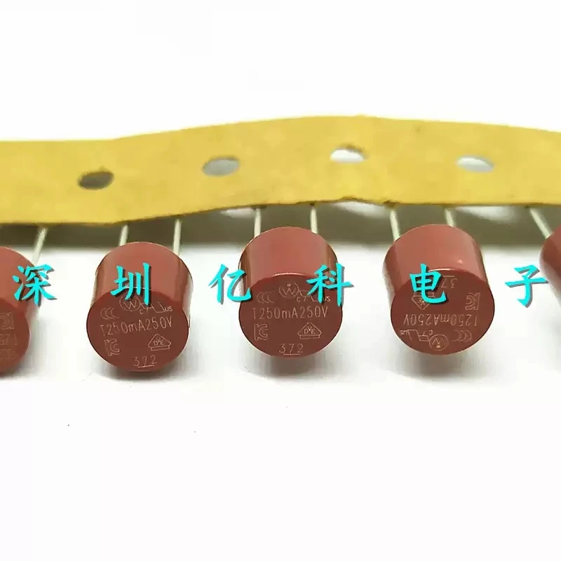 Imported Lite 372 circular fuse tube T250mA 250V 0.25A TR5 slow break 37202500001