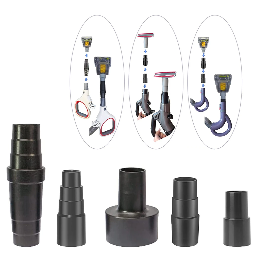 5pcs Universal Vacuum Hose Adapter Kit Reducer Converter From 1 1/2 Inch To 1 1/4inch Dust Extraction Hose Connector