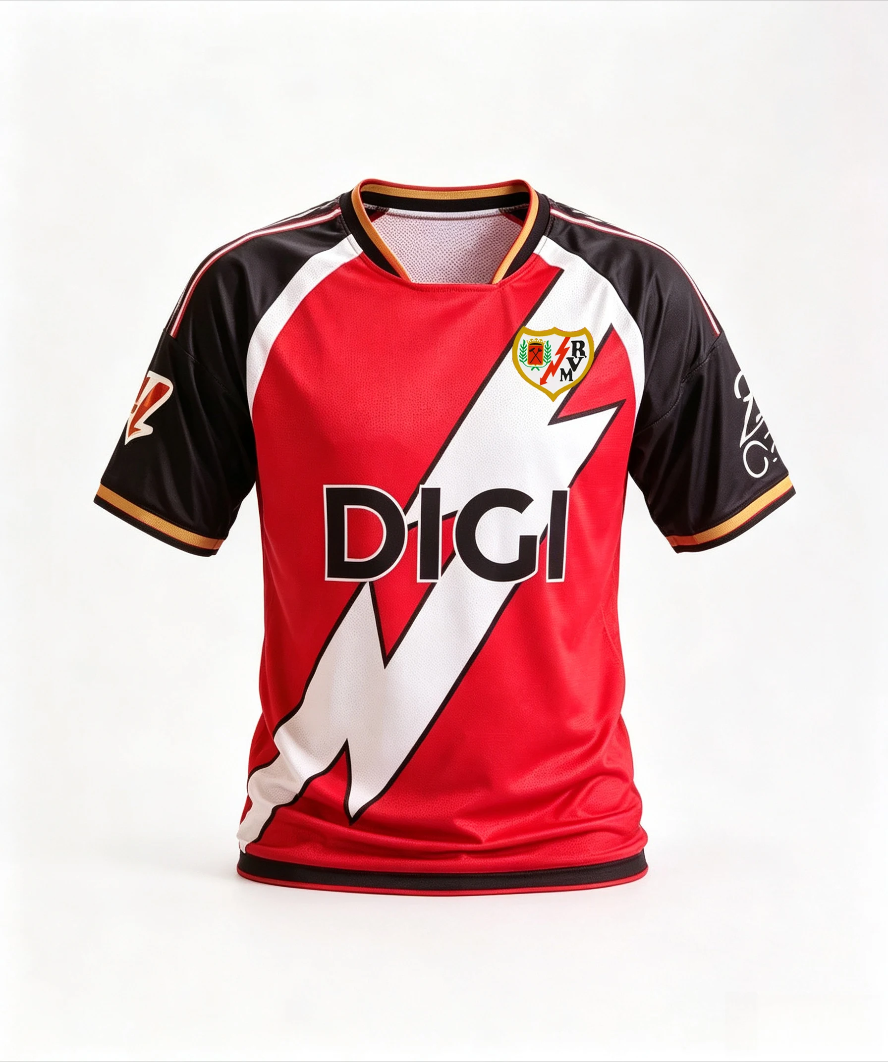 2026/27 Rayo Vallecano Home Football Jersey,3D printing technology,Men Women Quick-dry Sports Away Soccer Jersey Family Tee
