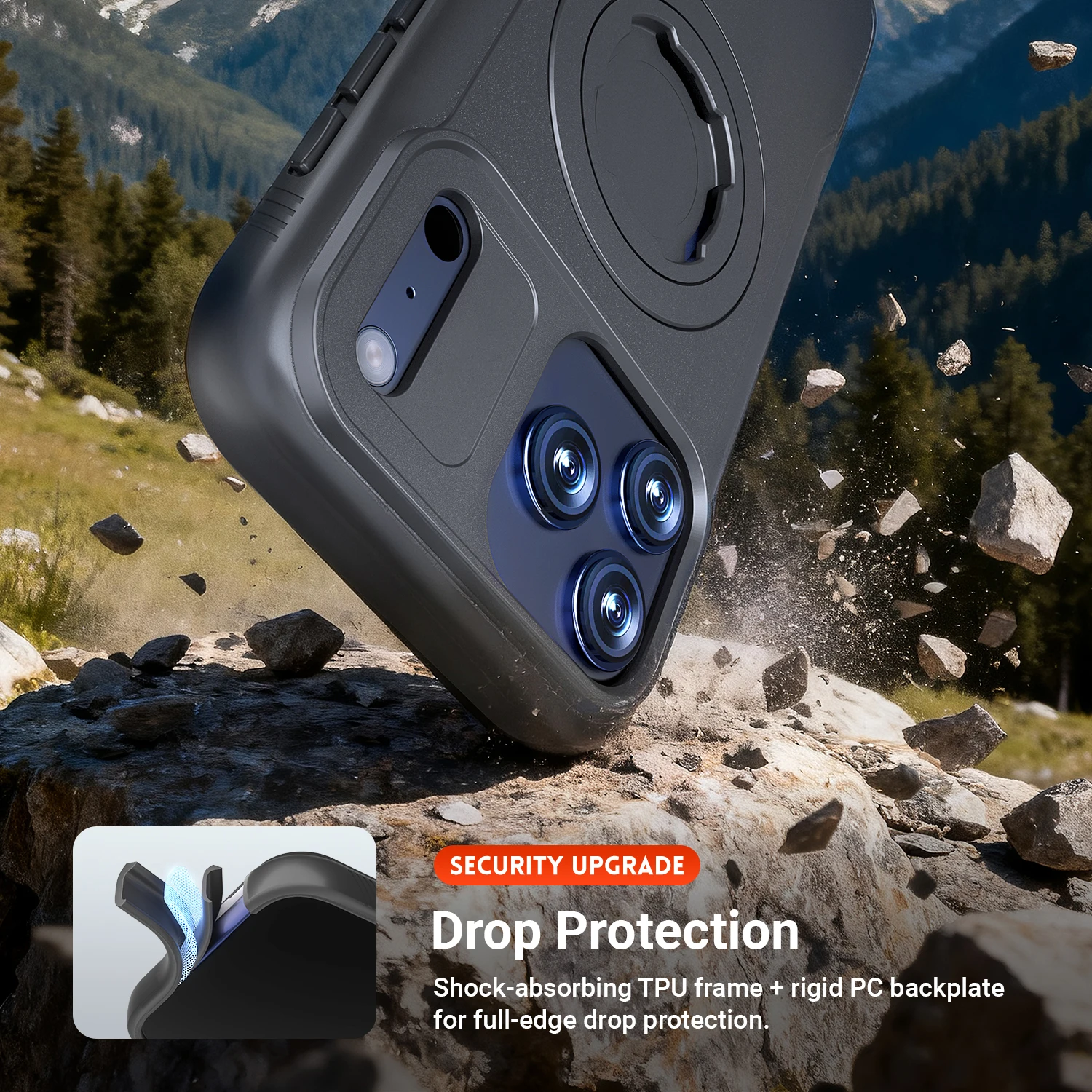 Magnetyczny, wstrząsoodporny uchwyt motocyklowy do iPhone 18 17 16 15 14 ProMax z systemem blokowania, przeznaczony do montażu na motocyklu typu quad. — zdjęcie produktu 5