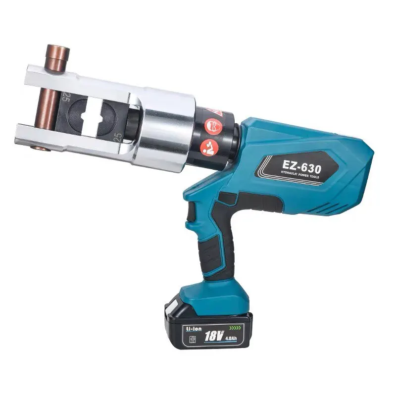 Electric Hydraulic Pliers Rechargeable EZ-630 Portable Crimping Pliers Cable Copper Aluminium Terminal Crimping Pliers 25-630mm2