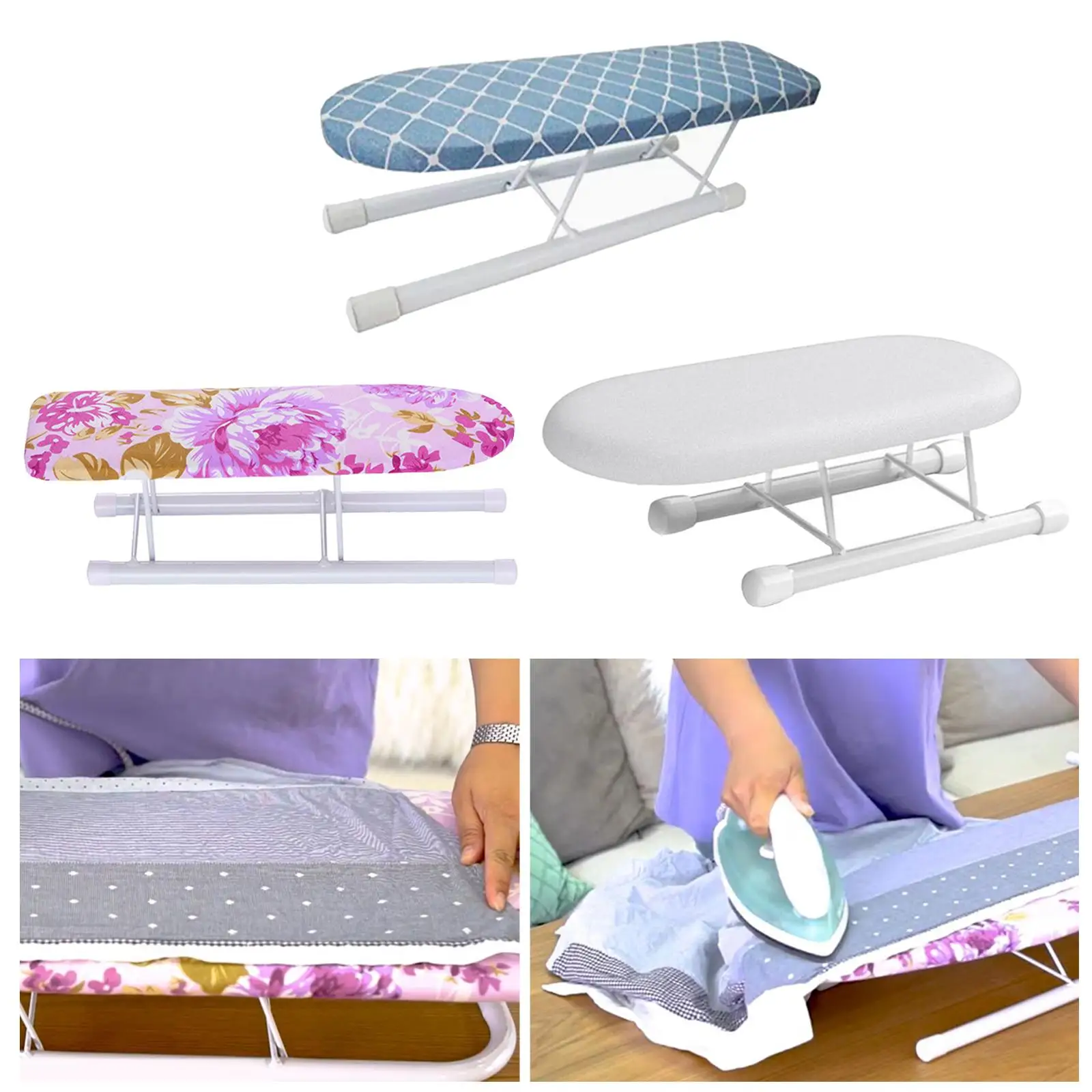 Portable Mini Ironing Board Ironing Cuffs Neckline Sleeve Non Slip with Folding