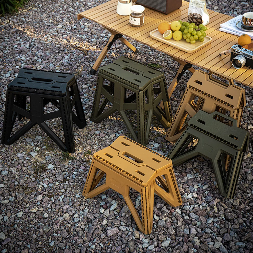 

Portable Folding Chair, Outdoor Small Horse Camping Folding Stool, Household Thick Plastic Stool, Fishing Stool