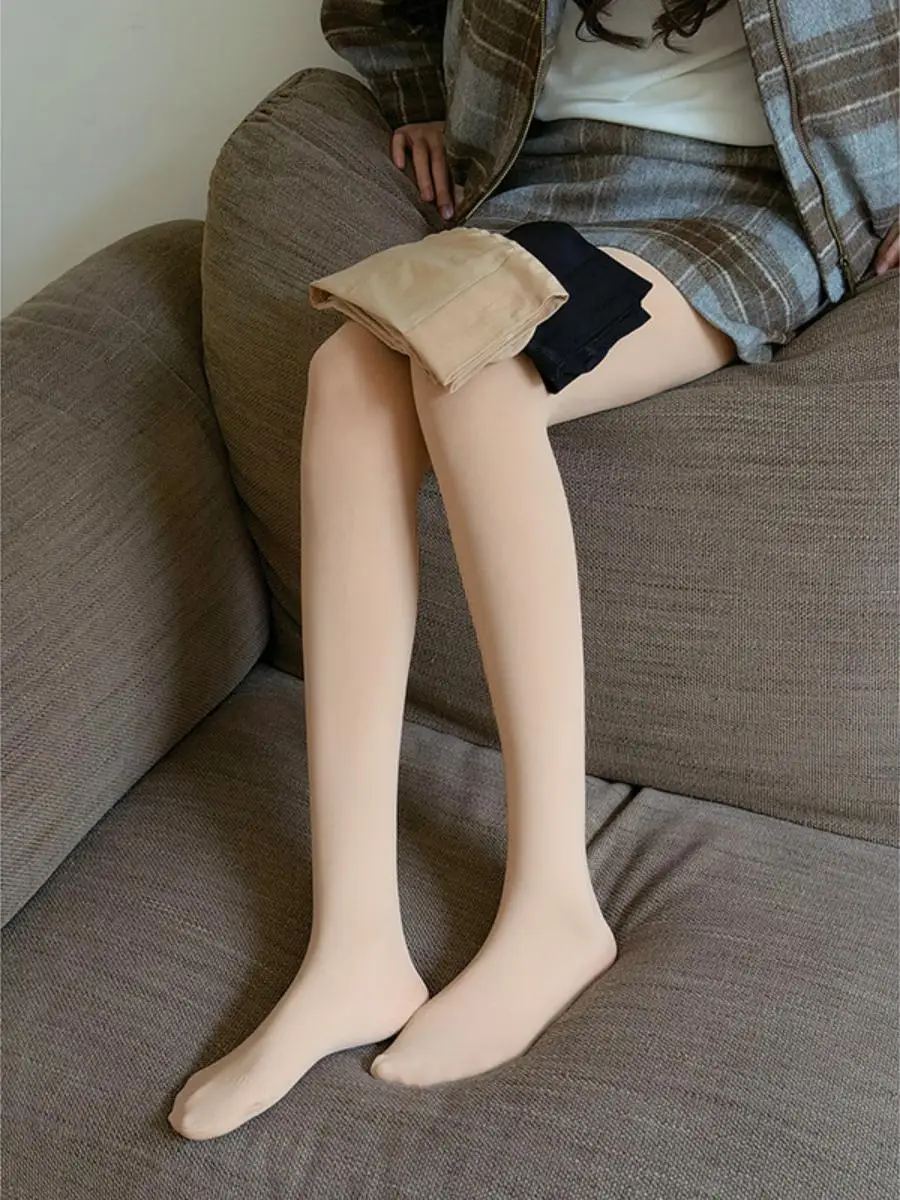 

Pure Color Silk Stoings Leggings Women's Winter Base Layer Nude Sensation One-Piece Pants ZG029 Advanced Sensation Stoings