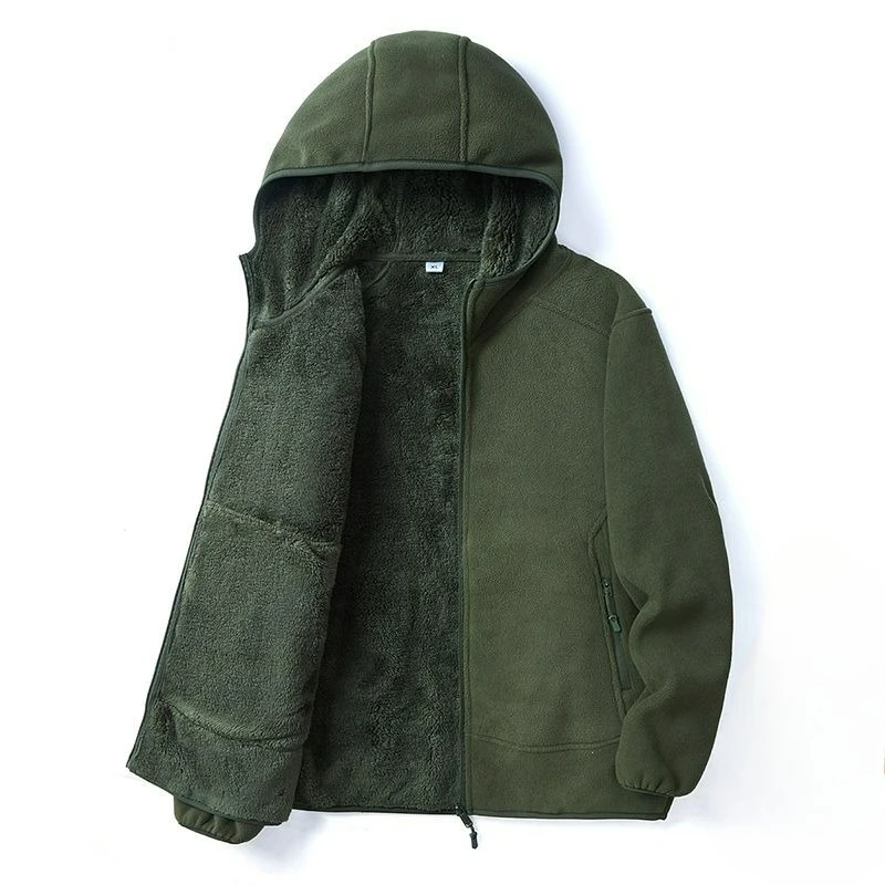 

Осень-зима 2022, новая утолщенная флисовая куртка на флисовой подкладке, кардиган, толстовка с капюшоном, свободная теплая повседневная одежда